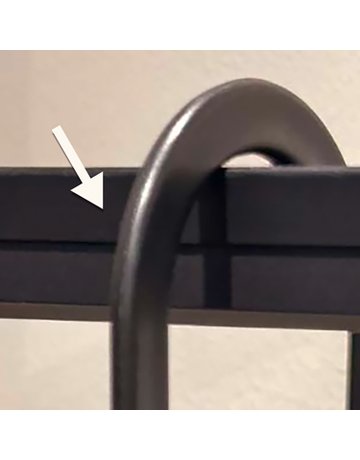 Bild Klemmprofil,CADRO,9352689,L1.300mm,H10mm für Kleiderstange,Kunststoff,schwarz - Hettich-1