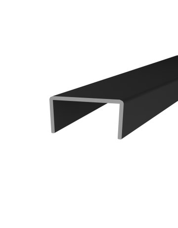 Bild Klemmprofil,CADRO,9352689,L1.300mm,H10mm für Kleiderstange,Kunststoff,schwarz - Hettich-0