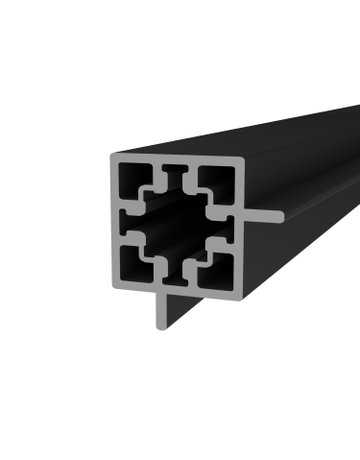 Bild Eckprofil,L 3.000xB18xH16mm,schwarz CADRO 9352711,Doppelnut,16mm - Hettich-1