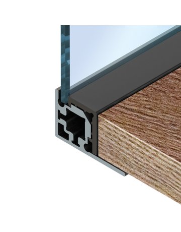 Bild Eckprofil,L 3.000xB30,5xH18mm,schwarz CADRO 9352713,kürzbar - Hettich-0