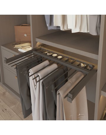 Bild Hosenhalter-Abl.schale,Kunststoff anthrazit Amari 9352736,B243mm,H37mm,T107mm - Hettich-1