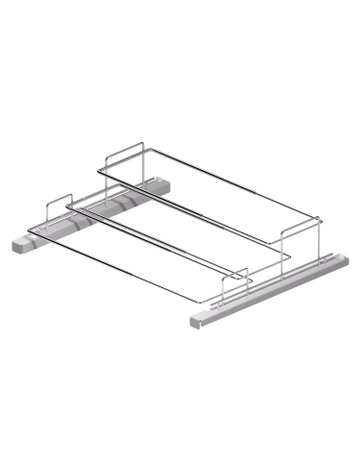 Bild Schrank-Schuhausz.,breitenverstellbar,St 9352742, B450mm,silber - Hettich-1