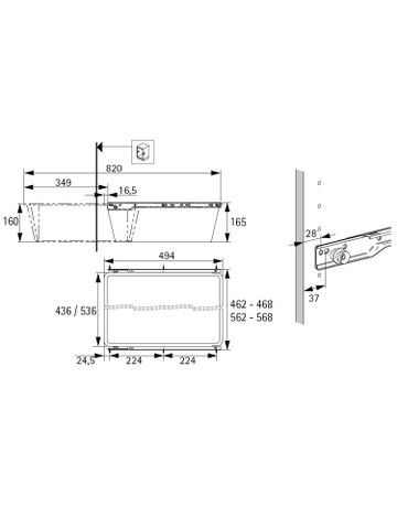 Bild Schrank-Wäschekorb,St anthrazit pulverbeschichtet 9352782,ausziehbar, KB 600mm - Hettich-3