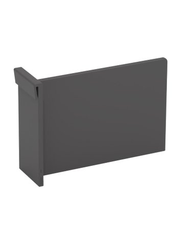 Bild Frontauszug-Trennbügel,zum Aufklipsen K-Line,9352788,Kunststoff anthrazit - Hettich-0