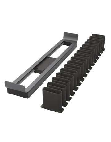 Bild Schrank-Krawatten/Gürtelhalter,KF/STA Conero 9352791,ausziehbar,schwarz - Hettich-2