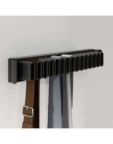 Bild Schrank-Krawatten/Gürtelhalter,KF/STA Conero 9352791,ausziehbar,schwarz - Hettich-0