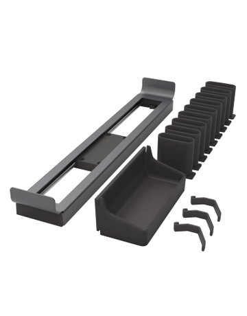 Bild Schrank-Krawatten/Gürtelhalter,KF/STA Conero 9352792,ausziehbar,schwarz - Hettich-2