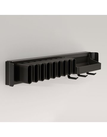 Bild Schrank-Krawatten/Gürtelhalter,KF/STA Conero 9352792,ausziehbar,schwarz - Hettich-1