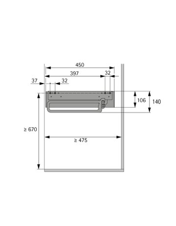Bild Schrank-Hosenhalter,Lichte KB 457 Conero 9352793,mit Kugelauszug,schwarz - Hettich-3