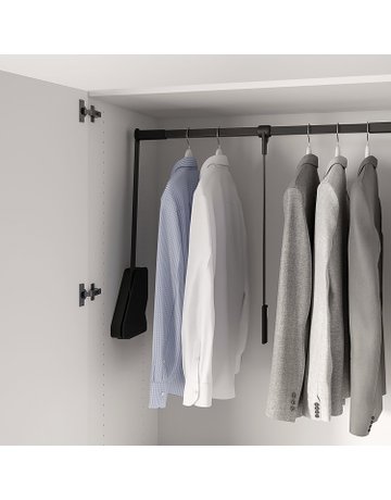 Bild Kleiderlift-Distanzstück,schwarz Conero,9352799,Breite 30mm - Hettich-1
