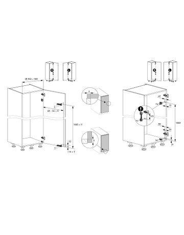 Bild Hochschrank-Türrahmen,Stahl anthrazit Dispensa DOU III 9352803,Rahm.H1700mm - Hettich-3