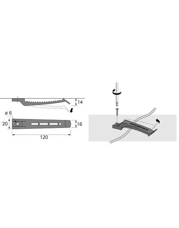 Bild Kabelhalter, einfach - Hettich-2
