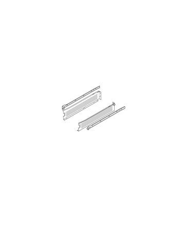 Bild METABOX Stahlzarge, M (86 mm), Teilauszug, NL=350 mm, Steckversion, links/rechts, R9001 cremeweiss - Blum-1