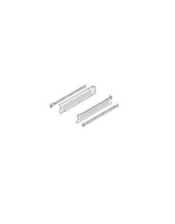 Bild METABOX Stahlzarge, M (86 mm), Teilauszug, NL=400 mm, Steckversion, links/rechts, R9001 cremeweiss - Blum-1