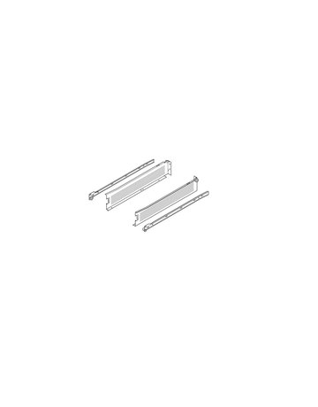 Bild METABOX Stahlzarge, M (86 mm), Teilauszug, NL=450 mm, Schraubversion, links/rechts, R9001 cremeweiss - Blum-1