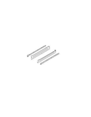 Bild METABOX Stahlzarge, N (54 mm), Teilauszug, NL=450 mm, Schraubversion, links/rechts, R9001 cremeweiss - Blum-1