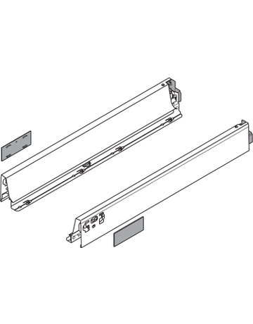 Bild TANDEMBOX Zarge, Höhe N (68 mm), NL=550 mm, links/rechts, für TANDEMBOX intivo/antaro, seidenweiss - Blum-1