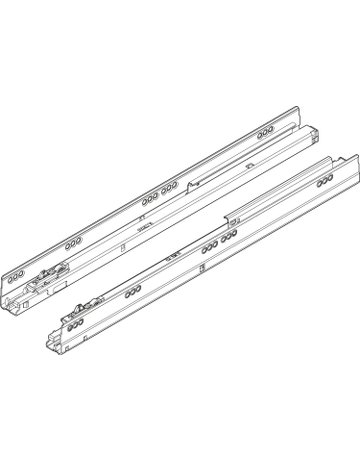 Bild TBX Korpusschiene Blumotion Vollauszug, 30 kg, NL=270 mm-1