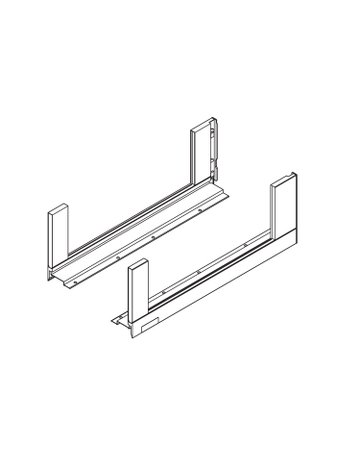 Bild LEGRABOX Zarge, Höhe C (177 mm), NL=550 mm, links/rechts, für LEGRABOX free, seidenweiss matt - Blum-1