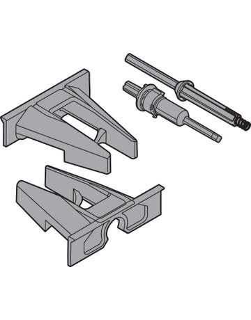 Bild TIP-ON Kupplung und Aufnahme, R7037 staubgrau - Blum-1