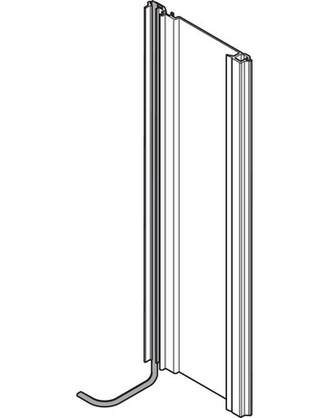 Bild SERVO-DRIVE Trägerprofil vertikal, Länge=650 mm, LKH=660-669 mm, mit Kabel (Überstand unten 800 mm), Aluminium, zum Ablängen, roh - Blum-1