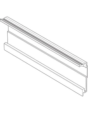Bild SERVO-DRIVE Trägerprofil horizontal, Länge=1143 mm, LW=1161-1170 mm, Aluminium, zum Ablängen, roh - Blum-1