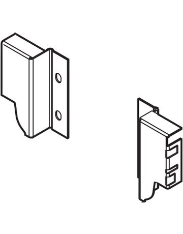Bild TANDEMBOX Holzrückwandhalter, Höhe M (96,5 mm), links/rechts, seidenweiss - Blum-1