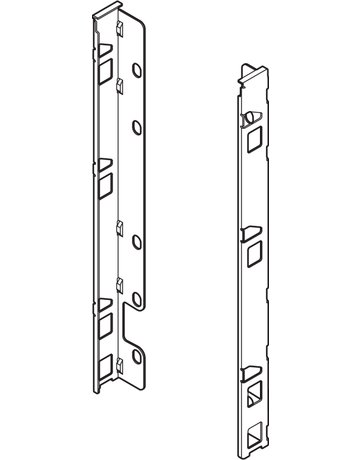Bild LEGRABOX Holzrückwandhalter, Höhe F (257 mm), links/rechts, oriongrau matt - Blum-1