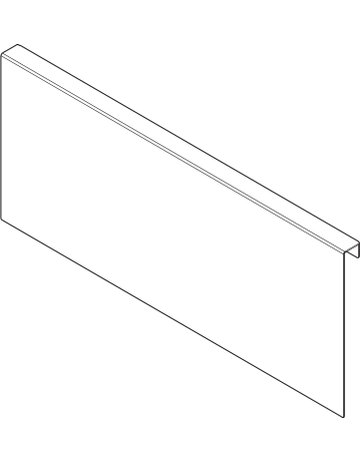 Bild AMBIA-LINE Holzrückwandadapter, für LEGRABOX/MERIVOBOX Frontauszug Höhe C, Stahl, carbonschwarz matt - Blum-1