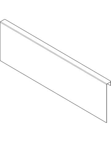 Bild AMBIA-LINE Holzrückwandadapter, für LEGRABOX/MERIVOBOX Schubkasten Höhe K, Stahl, oriongrau matt - Blum-1