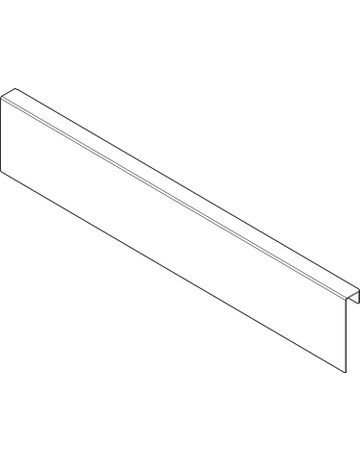 Bild AMBIA-LINE Holzrückwandadapter, für LEGRABOX/MERIVOBOX Schubkasten Höhe M, Stahl, carbonschwarz matt - Blum-2