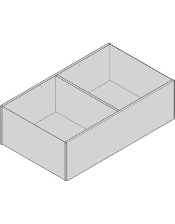 Bild AMBIA-LINE Rahmen, für LEGRABOX/MERIVOBOX Frontauszug, Holzdesign, ab NL=400 mm, Breite=218 mm, Nebr.Eiche/oriongrau - Blum-1