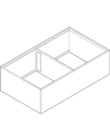Bild AMBIA-LINE Rahmen, für LEGRABOX/MERIVOBOX Frontauszug, Stahl, ab NL=400 mm, Breite=218 mm, carbonschwarz matt - Blum-1