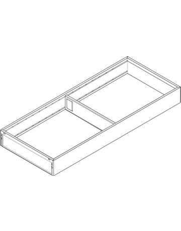 Bild AMBIA-LINE Rahmen, für LEGRABOX/MERIVOBOX Schubkasten, Stahl, NL=450 mm, Breite=200 mm, carbonschwarz matt - Blum-1