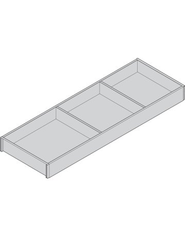 Bild AMBIA-LINE Rahmen, für LEGRABOX/MERIVOBOX Schubkasten, Holzdesign, NL=650 mm, Breite=200 mm, Nebr.Eiche/oriongrau - Blum-1