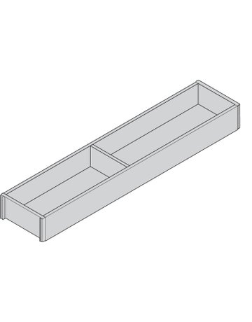 Bild AMBIA-LINE Rahmen, für LEGRABOX/MERIVOBOX Schubkasten, Holzdesign, NL=550 mm, Breite=100 mm, Bard.Eiche/seidenwei - Blum-1