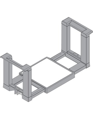 Bild Blum Tellerhalter, Höhe=170 mm, Tellerdurchmesser=186-322mm, oriongrau matt-1