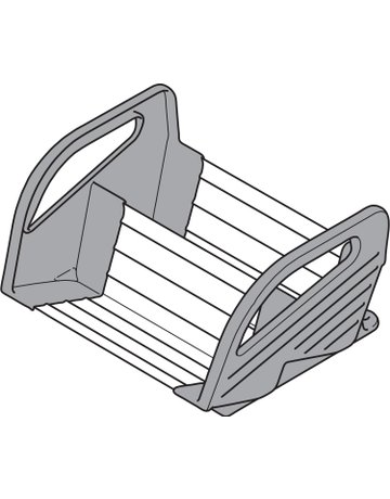 Bild ORGA-LINE Gewürzhalter, ab Korpusbreite 300 mm, 1 Stück, inox-gebür.-lackiert - Blum-1