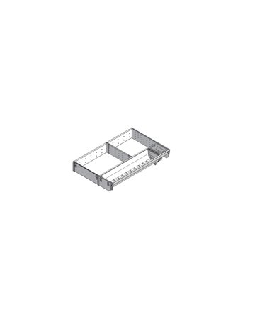 Bild ORGA-LINE Kombi-Set (teilausfüllend), für TANDEMBOX Schubkasten, NL=450 mm, KB=400 mm, Breite=289 mm, inox-gebü/staubgr - Blum-1