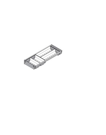 Bild ORGA-LINE Schalen-Set (teilausfüllend), für TANDEMBOX Schubkasten, NL=500 mm, KB=300 mm, Breite=192 mm, inox-gebü/staubgr - Blum-1