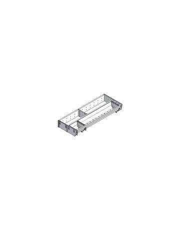 Bild ORGA-LINE Kombi-Set (teilausfüllend), für TANDEMBOX Schubkasten, NL=500 mm, KB=350 mm, Breite=200 mm, inox-gebü/staubgr - Blum-1