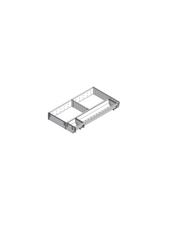 Bild ORGA-LINE Kombi-Set (teilausfüllend), für TANDEMBOX Schubkasten, NL=500 mm, KB=400 mm, Breite=289 mm, inox-gebü/staubgr - Blum-1