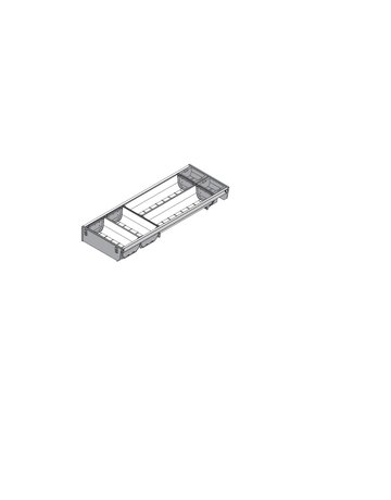 Bild ORGA-LINE Schalen-Set (teilausfüllend), für TANDEMBOX Schubkasten, NL=550 mm, KB=300 mm, Breite=192 mm, inox-gebü/staubgr - Blum-1