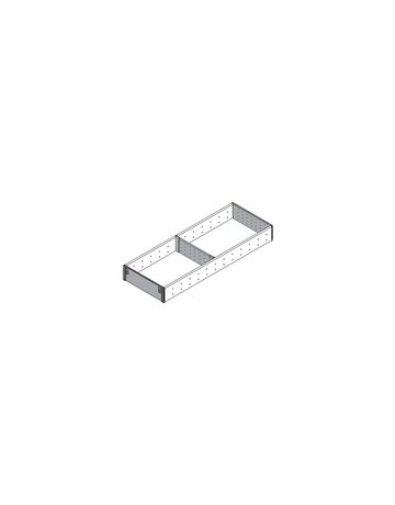 Bild ORGA-LINE Facheinteilung-Set (teilausfüllend), für TANDEMBOX Schubkasten, NL=550 mm, KB=350 mm, Breite=194 mm, inox-gebü/staubgr - Blum-1