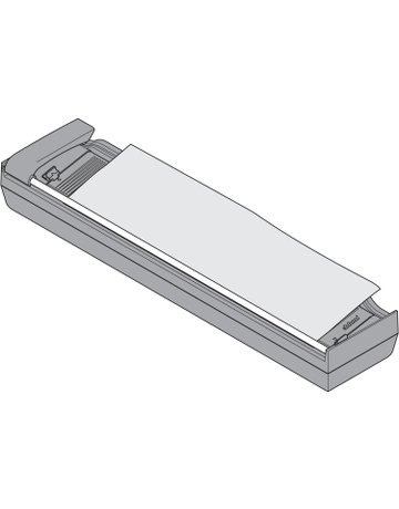 Bild ORGA-LINE Folienschneider für Alufolie (mit Folie), R737staubgrau/orange - Blum-1