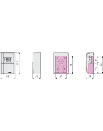 Bild Schlüssel box, mit Zahlenschl, black edition KeyGarage™ 787, Wandmontage - ABUS-3