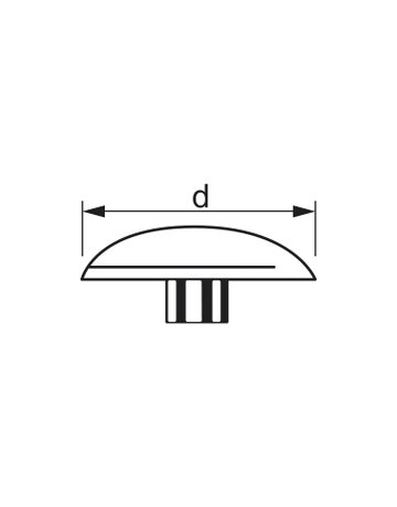 Bild Abdeckkappe zu Spax weiß D 16,5 mm für I-Stern ( I 30/TX 30)-1