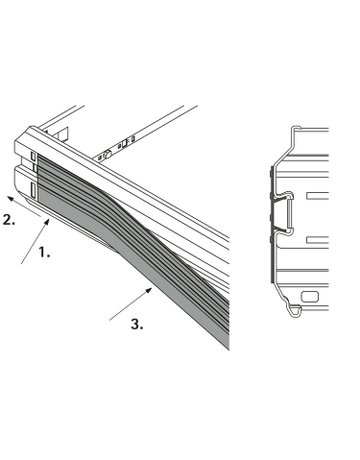 Bild Abdeckprofil , schwarz, 936 mm - Hettich-1