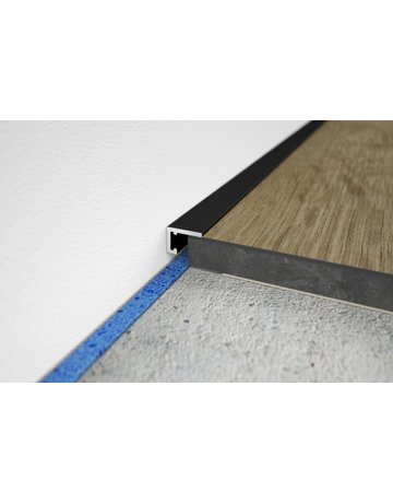 Bild Abschlußleisten AL10X5 10 x 6 x 2000 mm, Alu schwarz C35 - Minileiste-0