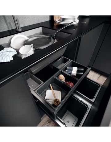 Bild Siphonauszug/Orga.schublade, ENVI-Drawer 600er, 1x1,2/1x2 l, hellgrau - VAUTH SAGEL-1